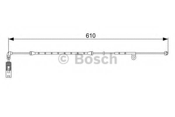 Сигналізатор, знос гальмівних колодок BOSCH 1 987 473 047