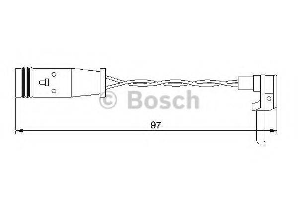 Сигнализатор, износ тормозных колодок BOSCH 1 987 474 966