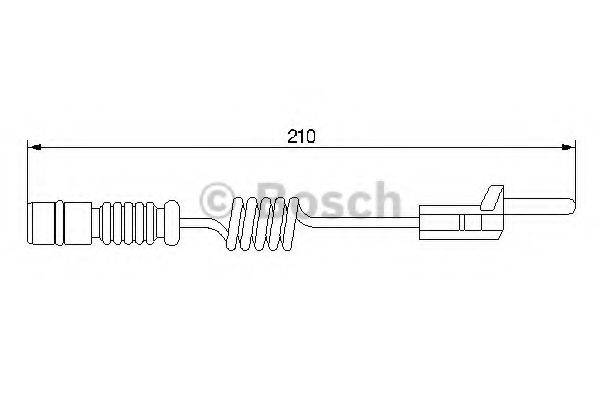 Сигнализатор, износ тормозных колодок BOSCH 1 987 474 969