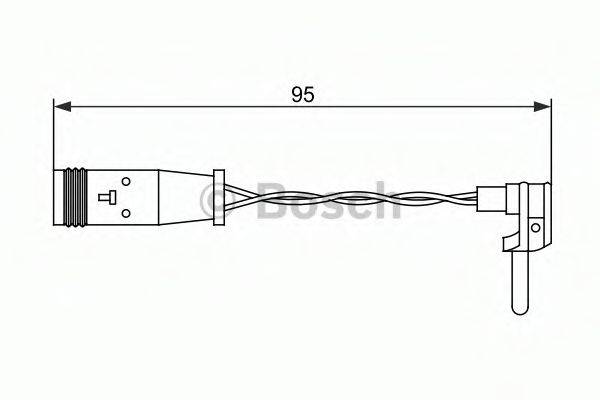 Сигнализатор, износ тормозных колодок BOSCH 1 987 473 070