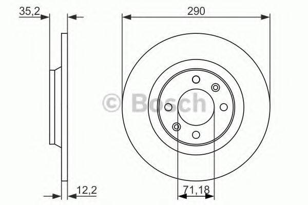 гальмівний диск BOSCH 0 986 479 118