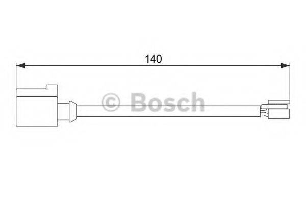 Сигнализатор, износ тормозных колодок BOSCH 1 987 474 566