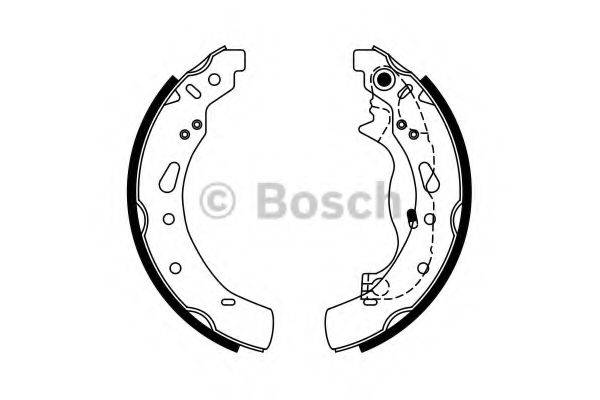 Комплект гальмівних колодок BOSCH 0 986 487 767