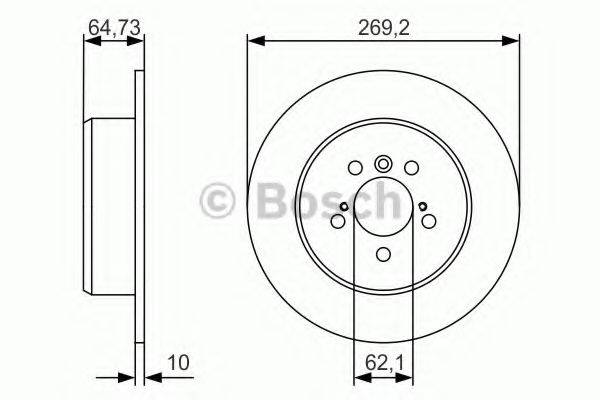 гальмівний диск BOSCH 0 986 479 R00