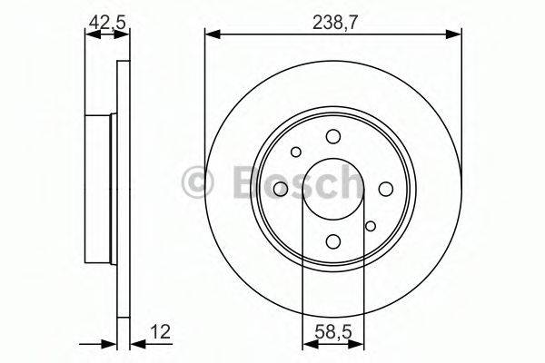 Тормозной диск BOSCH 0 986 479 R61