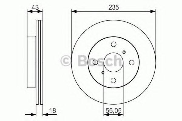 гальмівний диск BOSCH 0 986 479 S46