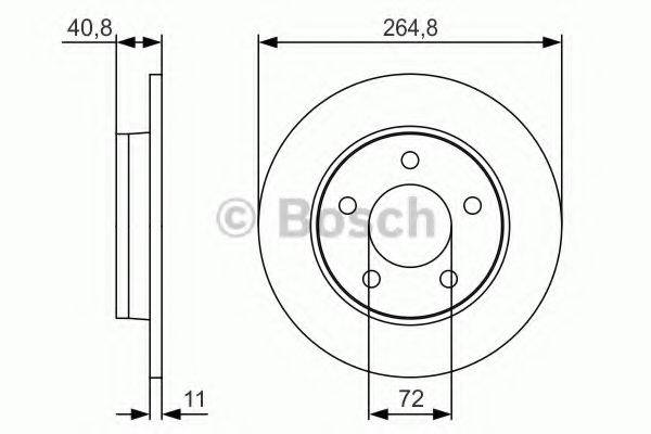 гальмівний диск BOSCH 0 986 479 S50