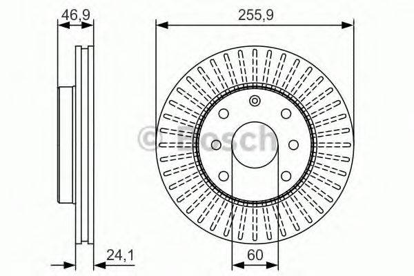 Тормозной диск BOSCH 0 986 479 R70