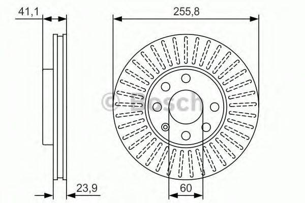 гальмівний диск BOSCH 0 986 479 R76