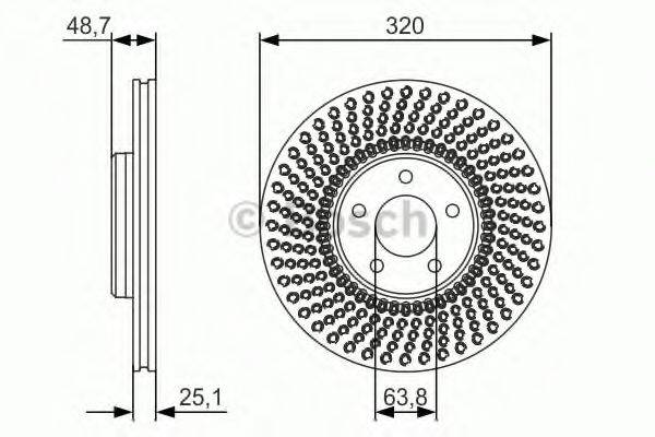 гальмівний диск BOSCH 0 986 479 680