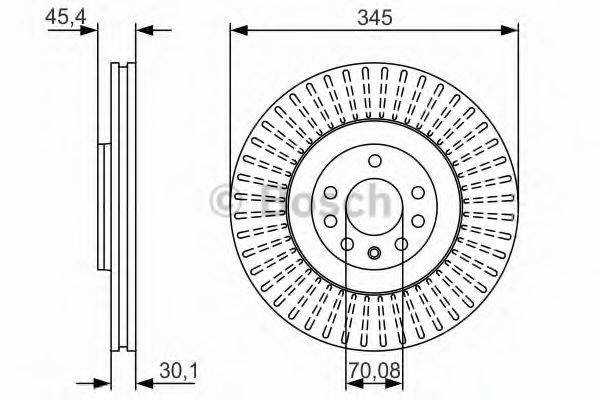 гальмівний диск BOSCH 0 986 479 A24