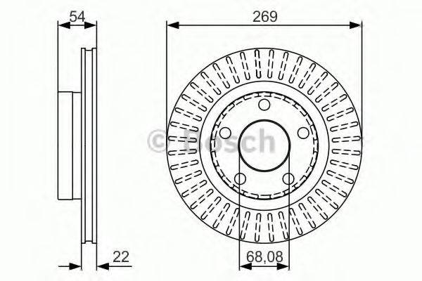 гальмівний диск BOSCH 0 986 479 A42