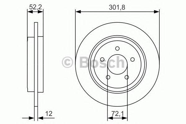 гальмівний диск BOSCH 0 986 479 A53