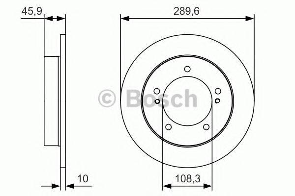 Тормозной диск BOSCH 0 986 479 B09