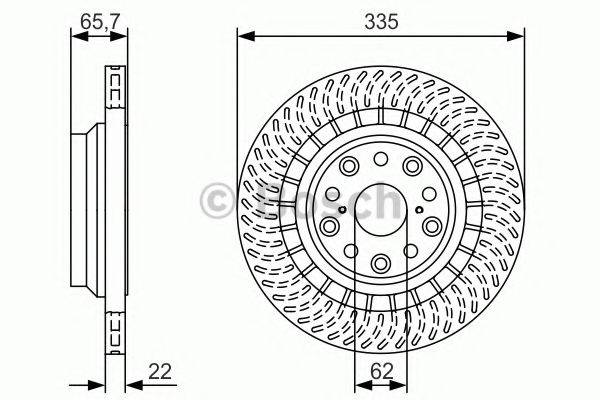 гальмівний диск BOSCH 0 986 479 T34