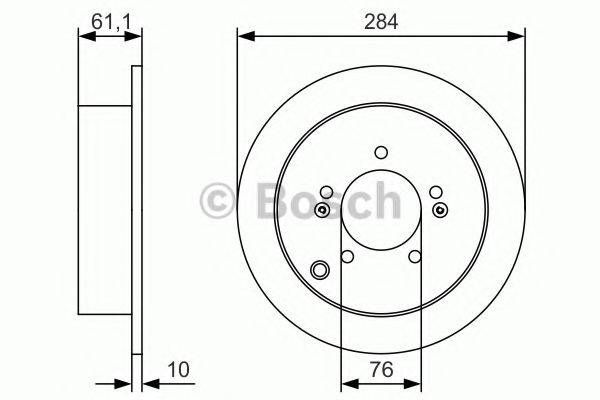 гальмівний диск BOSCH 0 986 479 U37