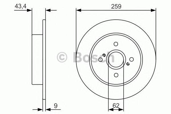 гальмівний диск BOSCH 0 986 479 V07