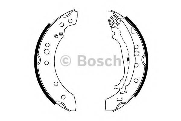 Комплект тормозных колодок BOSCH 0 986 487 746