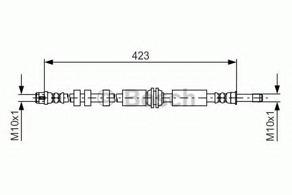 Гальмівний шланг BOSCH 1 987 481 601