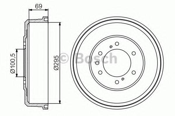 Гальмівний барабан BOSCH 0 986 477 165