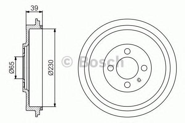 Гальмівний барабан BOSCH 0 986 477 194