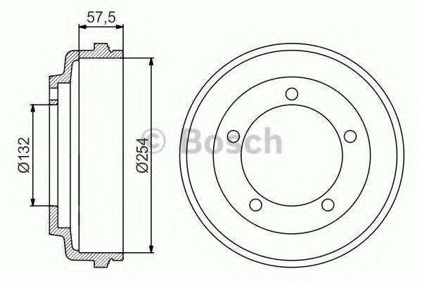 Гальмівний барабан BOSCH 0 986 477 204