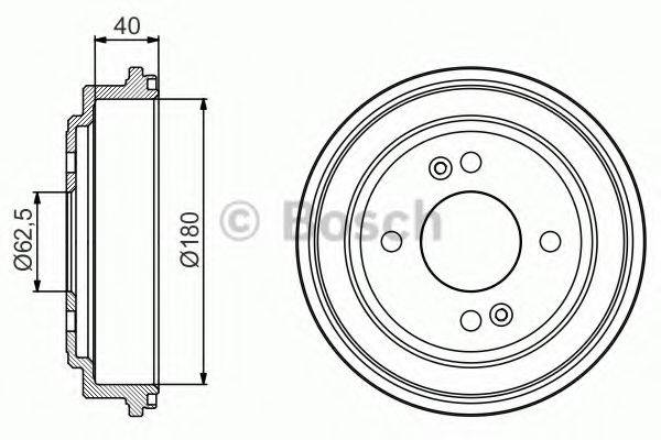 Гальмівний барабан BOSCH 0 986 477 216