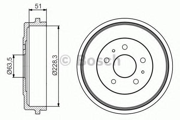 Гальмівний барабан BOSCH 0 986 477 219