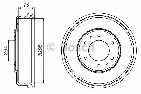 Гальмівний барабан BOSCH 0 986 477 232