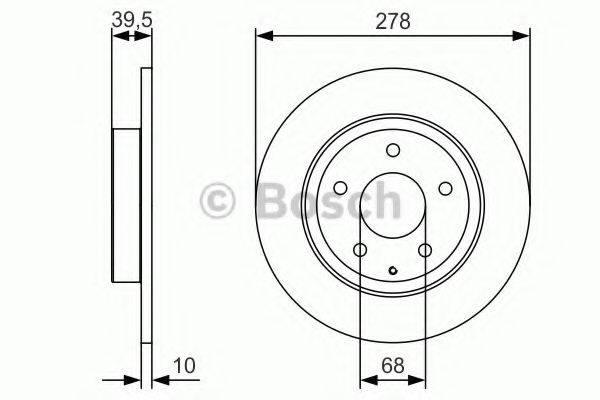 гальмівний диск BOSCH 0 986 479 C22