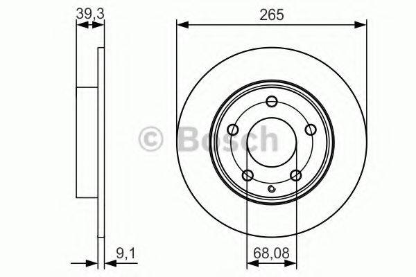 гальмівний диск BOSCH 0 986 479 C26