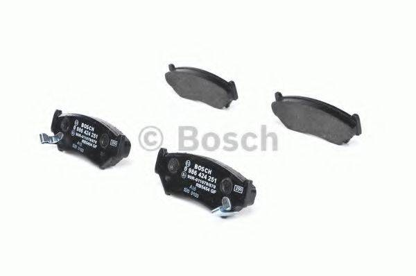 Комплект гальмівних колодок, дискове гальмо BOSCH 0 986 424 251