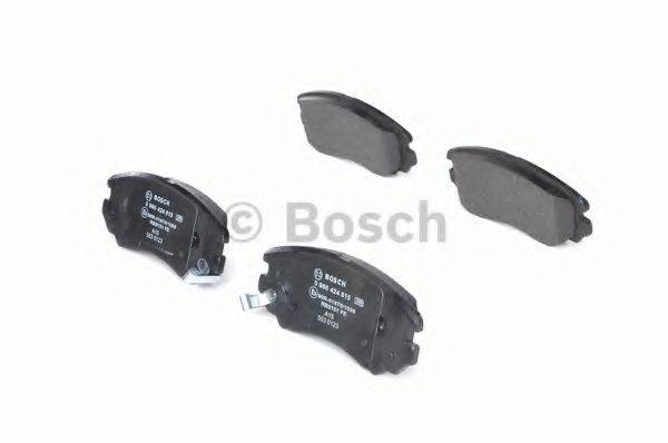 Комплект тормозных колодок, дисковый тормоз BOSCH 0 986 424 815