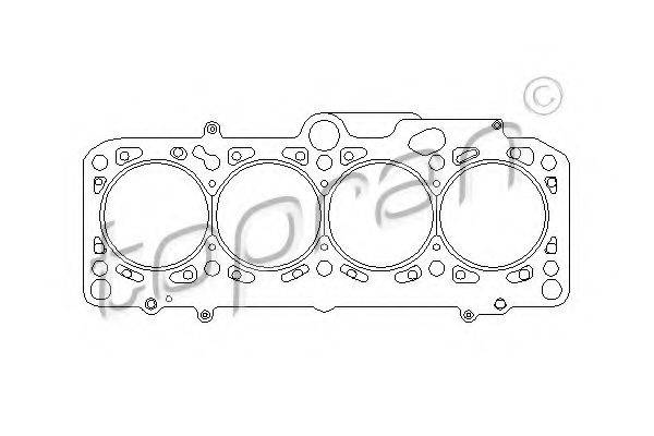 Прокладка, головка циліндра TOPRAN 108 250