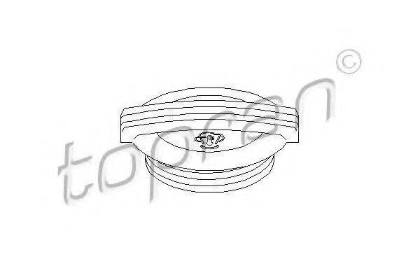 Кришка, резервуар охолодної рідини TOPRAN 111 023