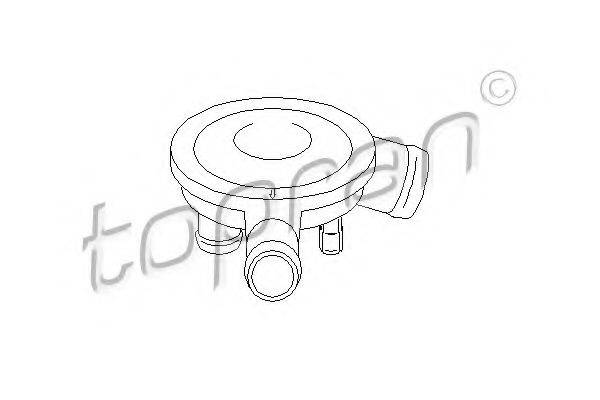 Клапан, відведення повітря з картера TOPRAN 111 562