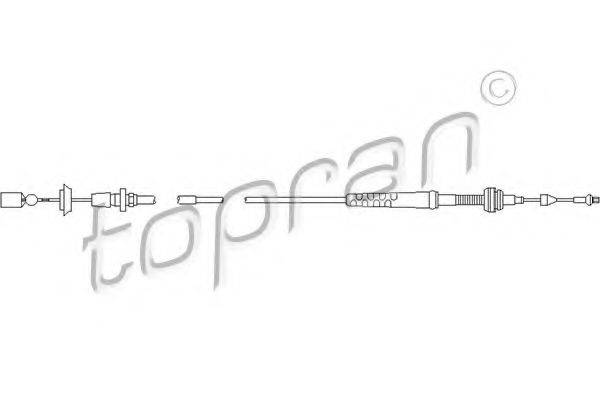 Тросик газу TOPRAN 103 081