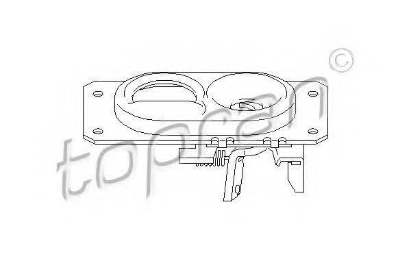 Замок капота TOPRAN 107 406