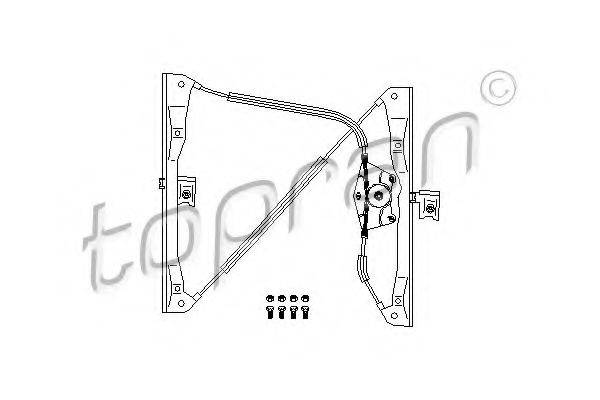 Підйомний пристрій для вікон TOPRAN 108 668