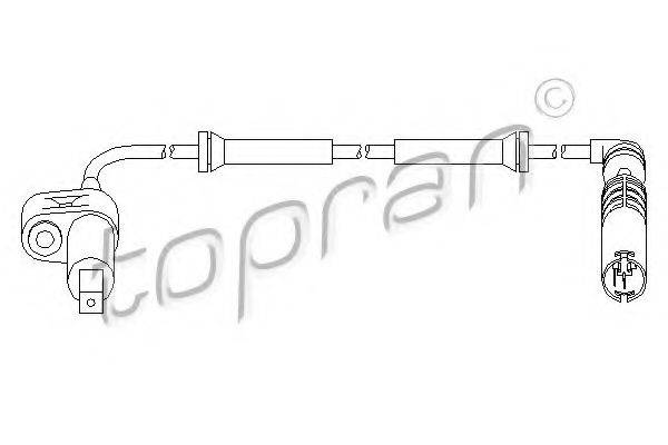 Датчик, частота обертання колеса TOPRAN 500 979