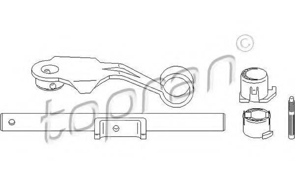 Поворотна вилка, система зчеплення TOPRAN 722 140
