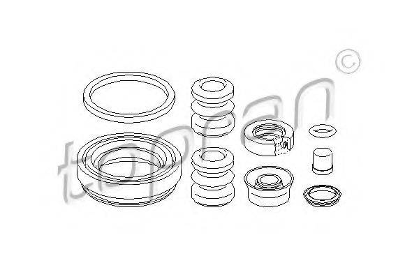 Ремкомплект, гальмівний супорт TOPRAN 107 083
