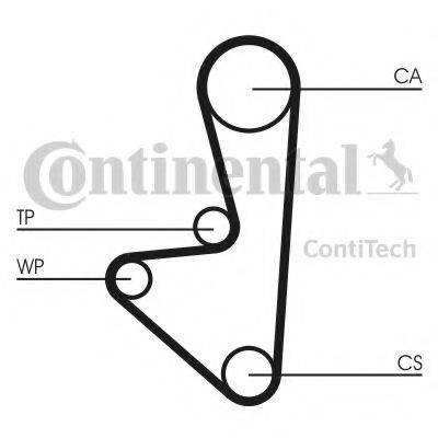 Комплект ременя ГРМ CONTITECH CT607K1