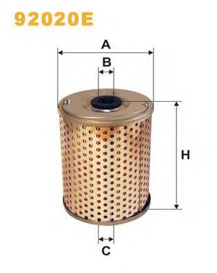 Гідрофільтр, рульове керування WIX FILTERS 92020E