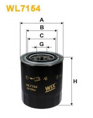 Масляний фільтр WIX FILTERS WL7154