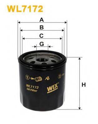 Масляний фільтр WIX FILTERS WL7172