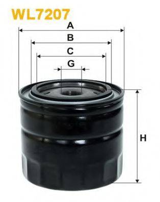 Масляний фільтр WIX FILTERS WL7207