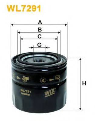 Масляний фільтр WIX FILTERS WL7291