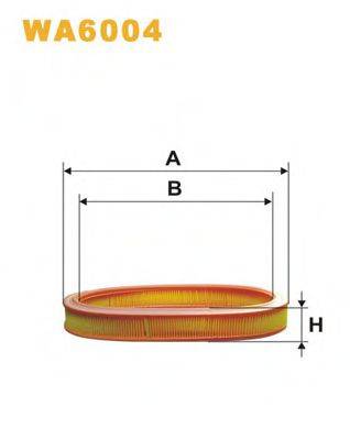 Повітряний фільтр WIX FILTERS WA6004