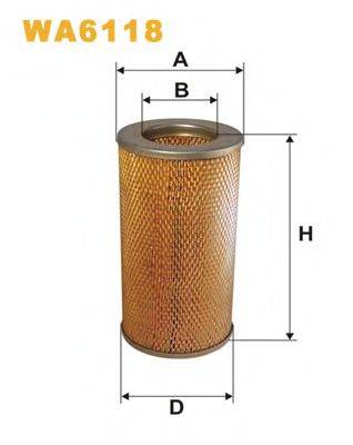 Повітряний фільтр WIX FILTERS WA6118